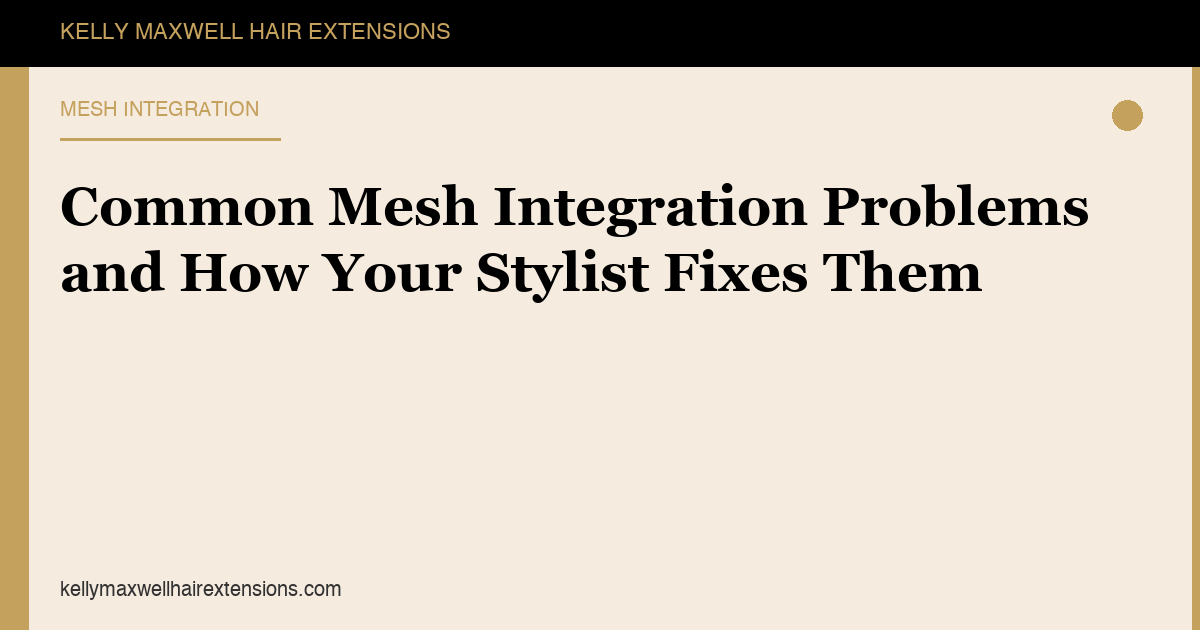 Common Mesh Integration Problems and How Your Stylist Fixes Them