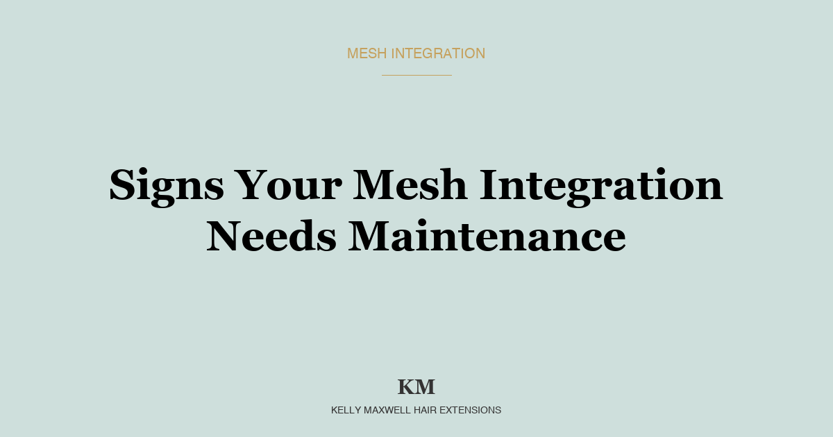 Signs Your Mesh Integration System Needs Maintenance