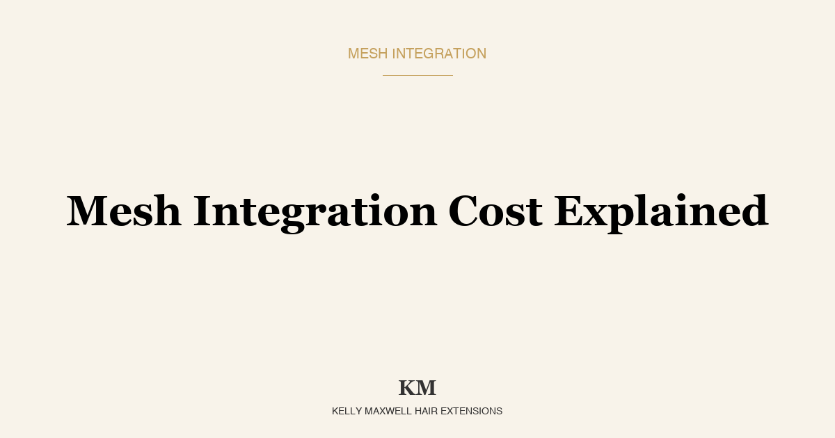 Mesh Integration Cost Explained: What You Are Actually Paying For