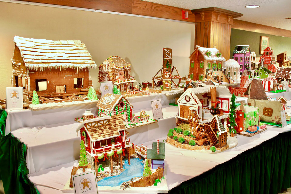 Entries in the National Gingerbread House Competition at the Omni Grove Park Inn